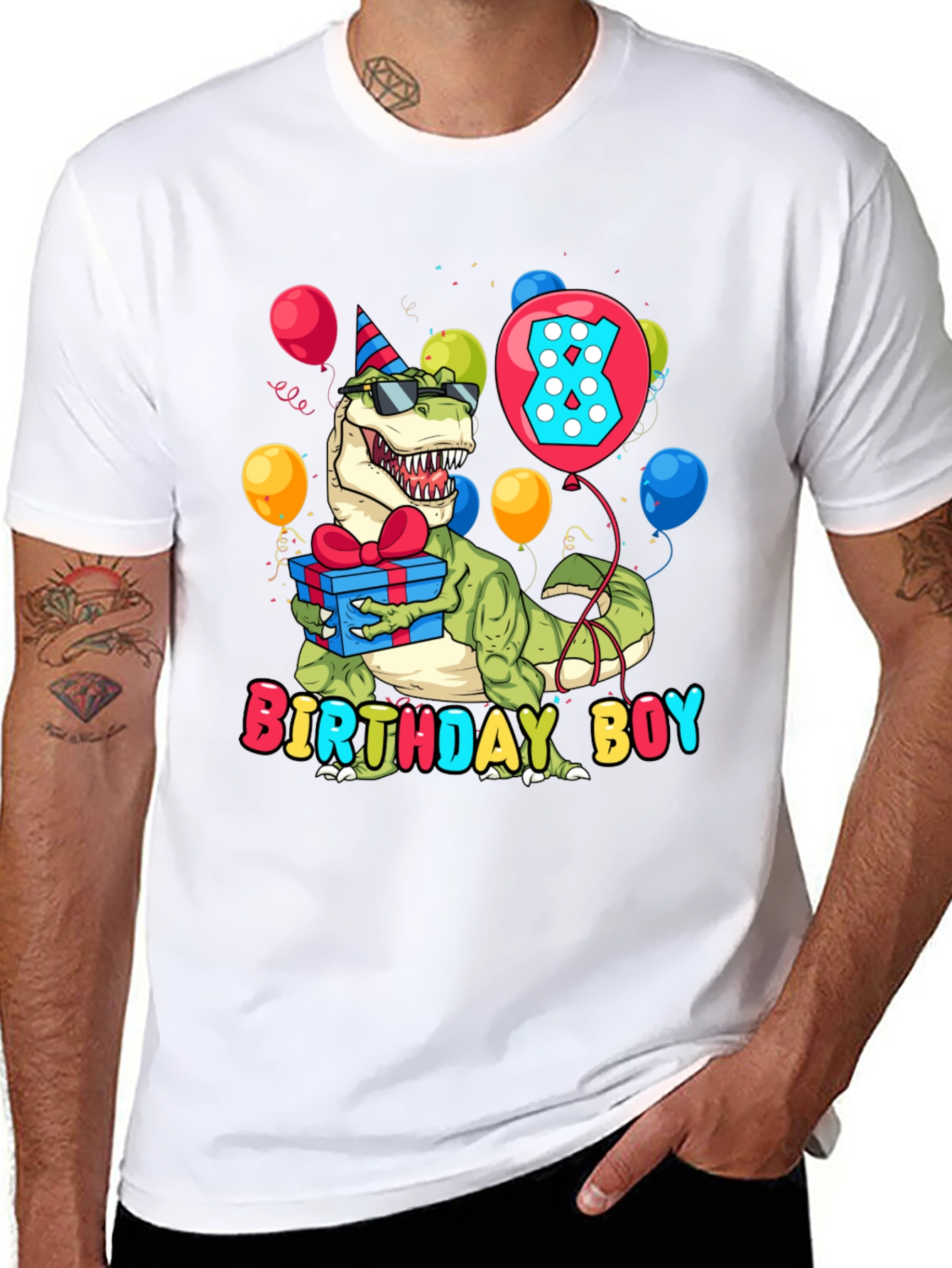 Birthday Boy Dinosaur T-Shirt