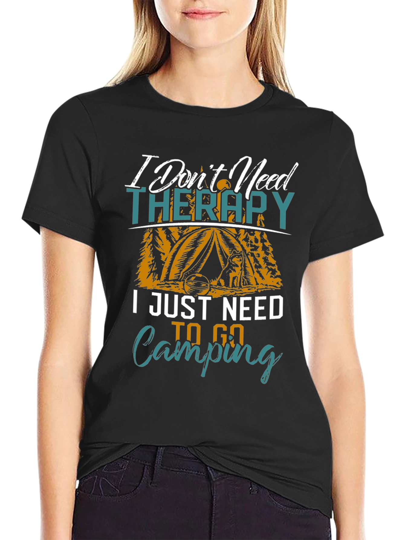 Camping Therapy Graphic Tee