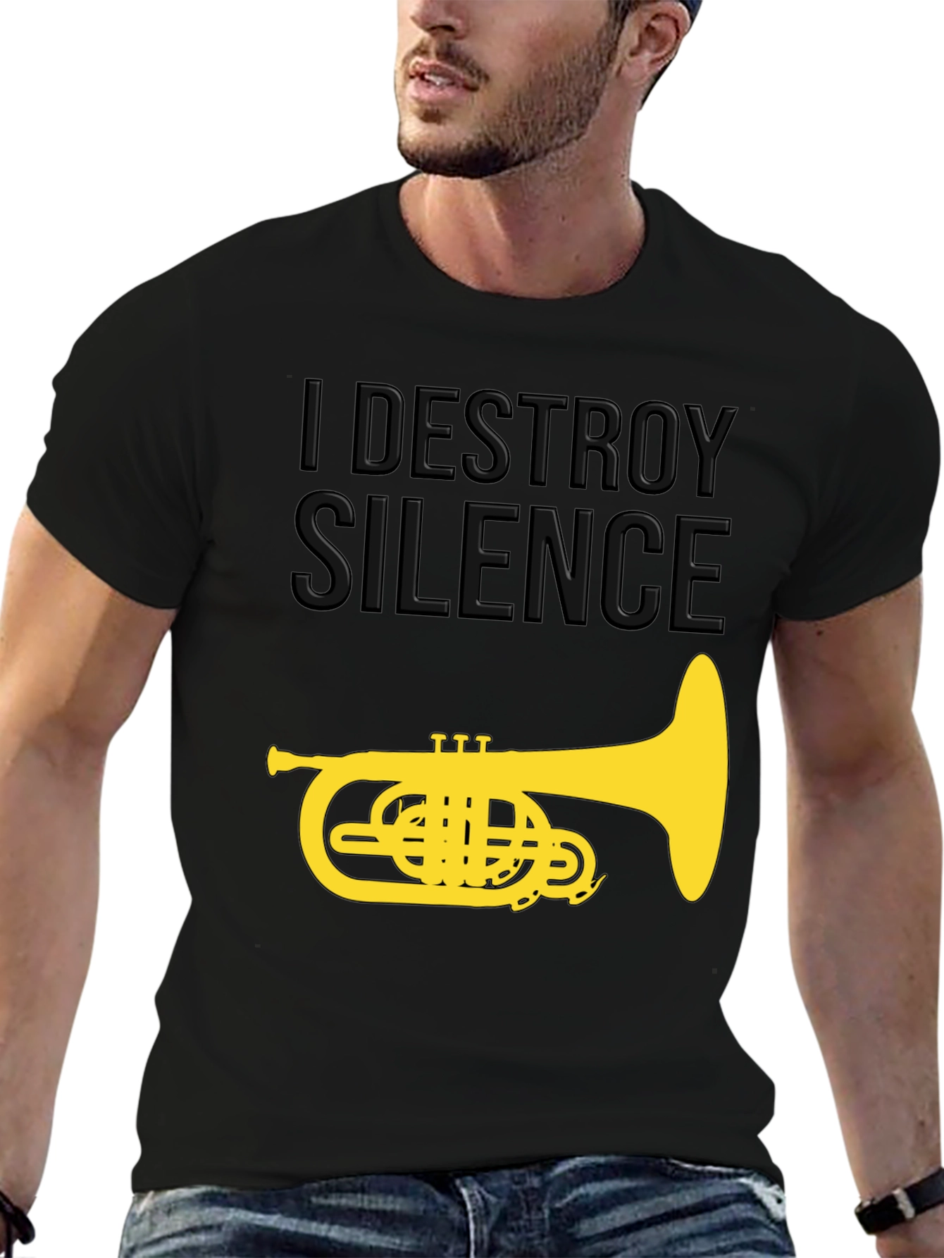 I Destroy Silence T-Shirt - Music Humor