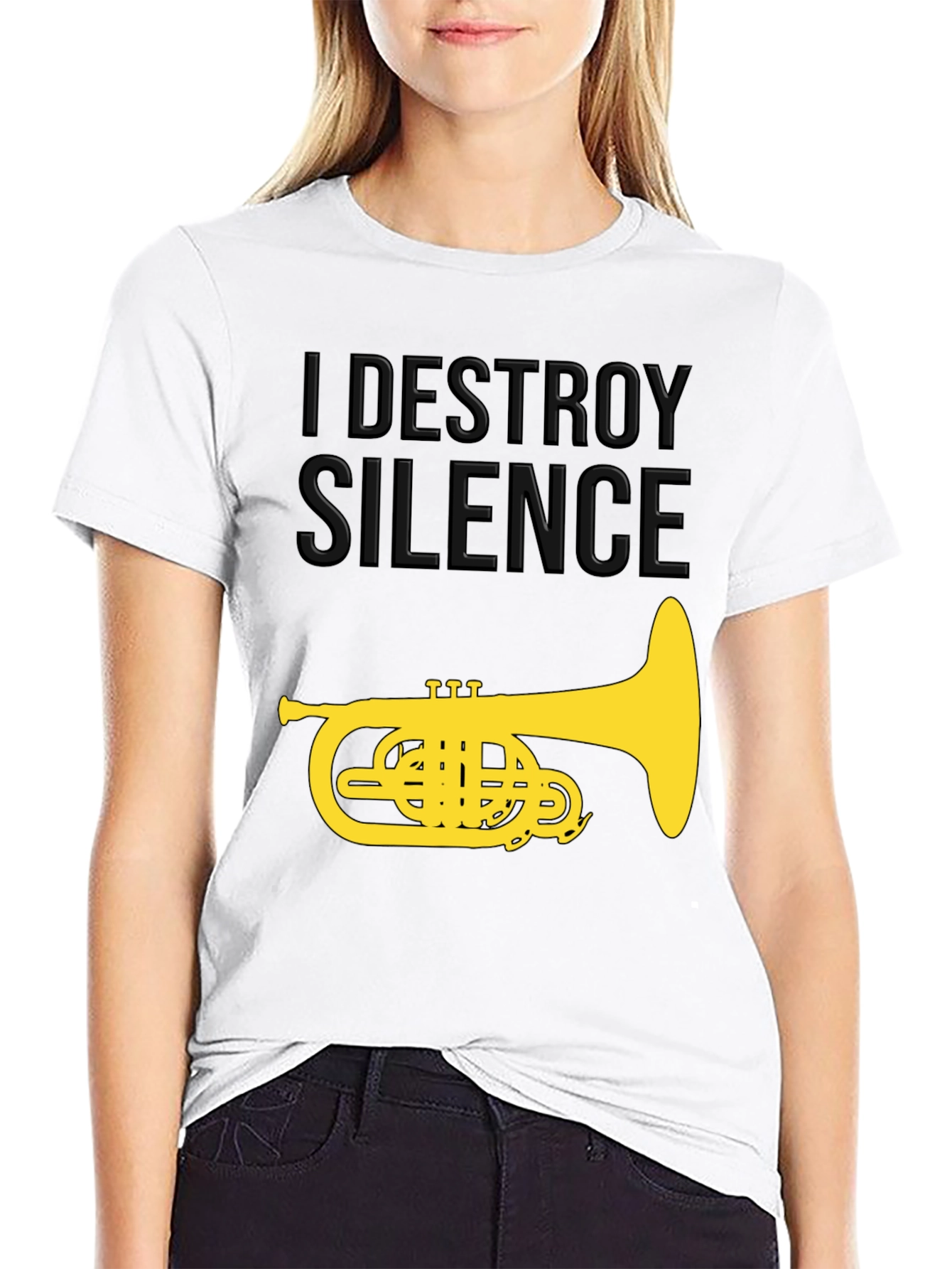 I Destroy Silence T-Shirt - Music Humor