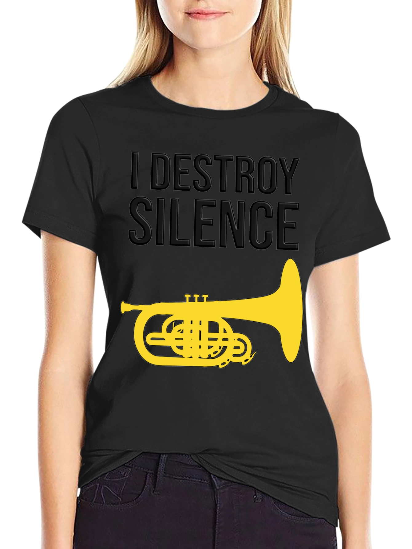 I Destroy Silence T-Shirt - Music Humor