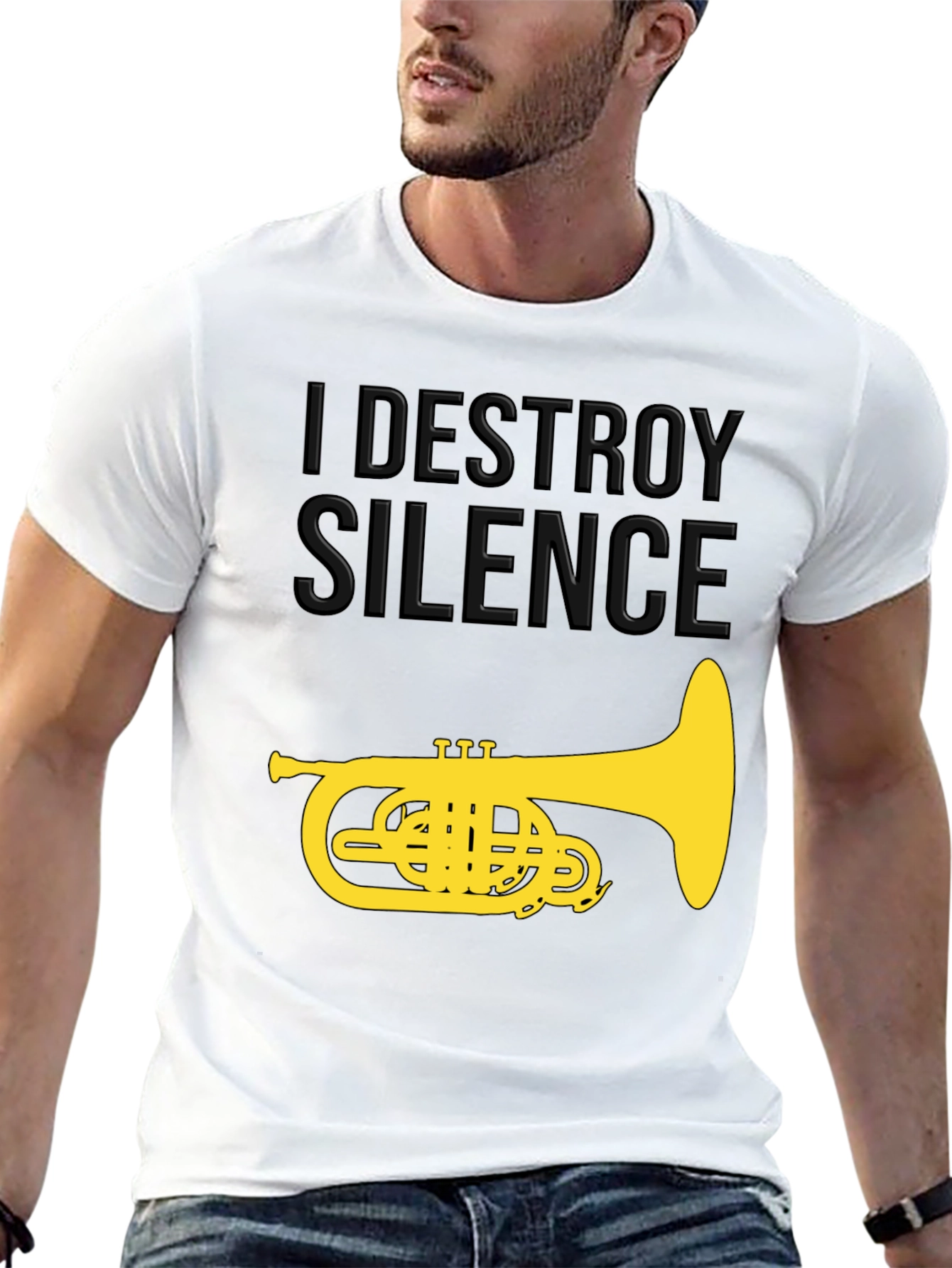 I Destroy Silence T-Shirt - Music Humor