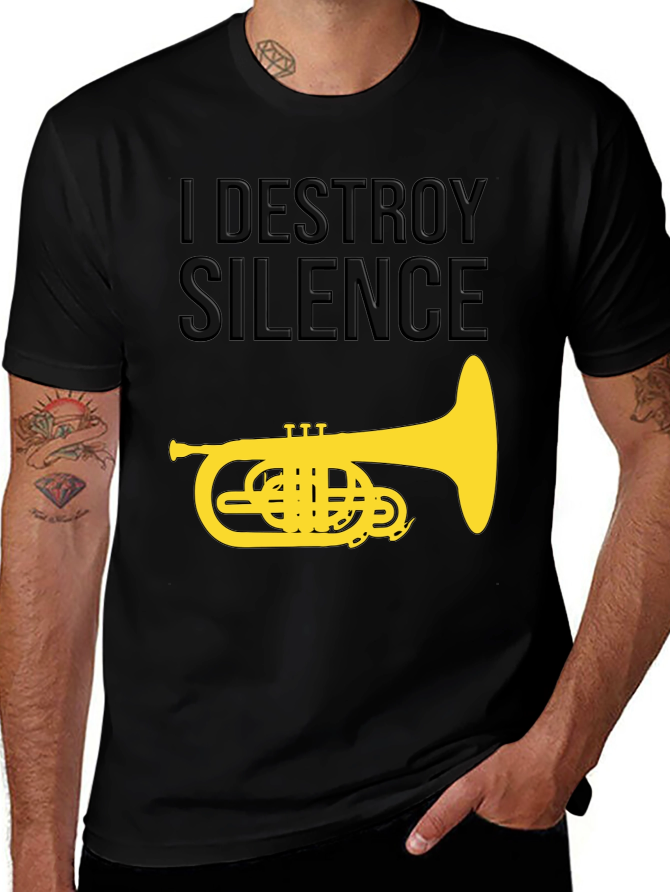 I Destroy Silence T-Shirt - Music Humor