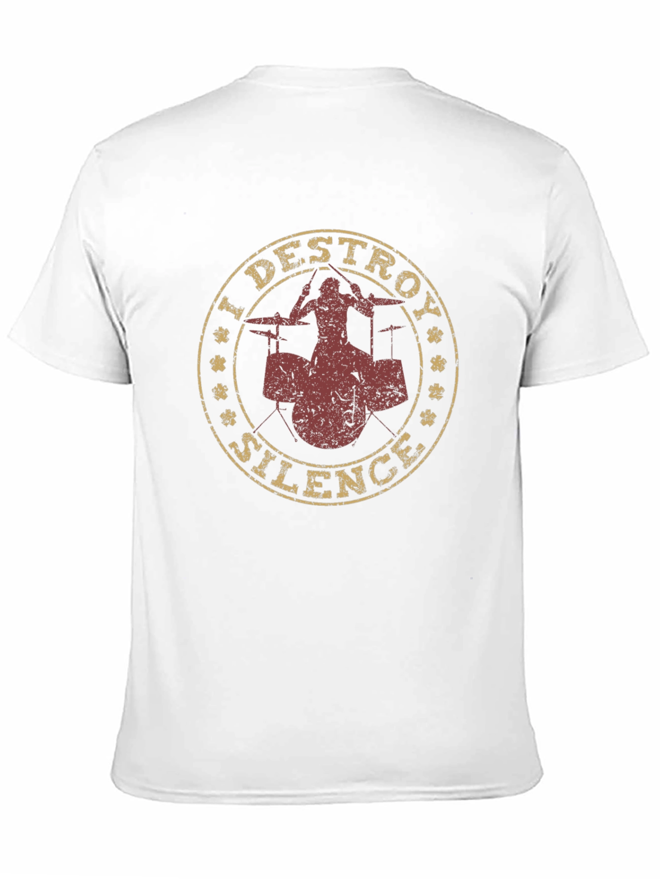 I Destroy Silence Drummer Graphic Tee - Black