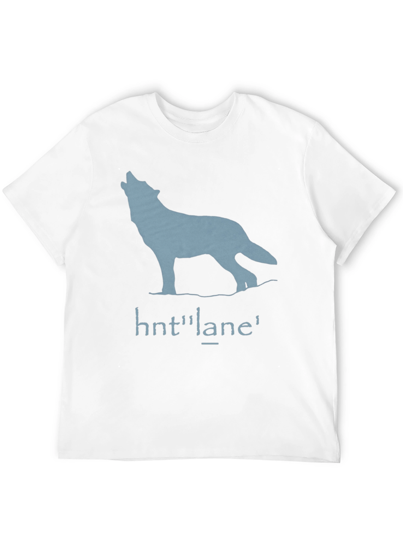 Wolf Graphic Print T-Shirt - Black