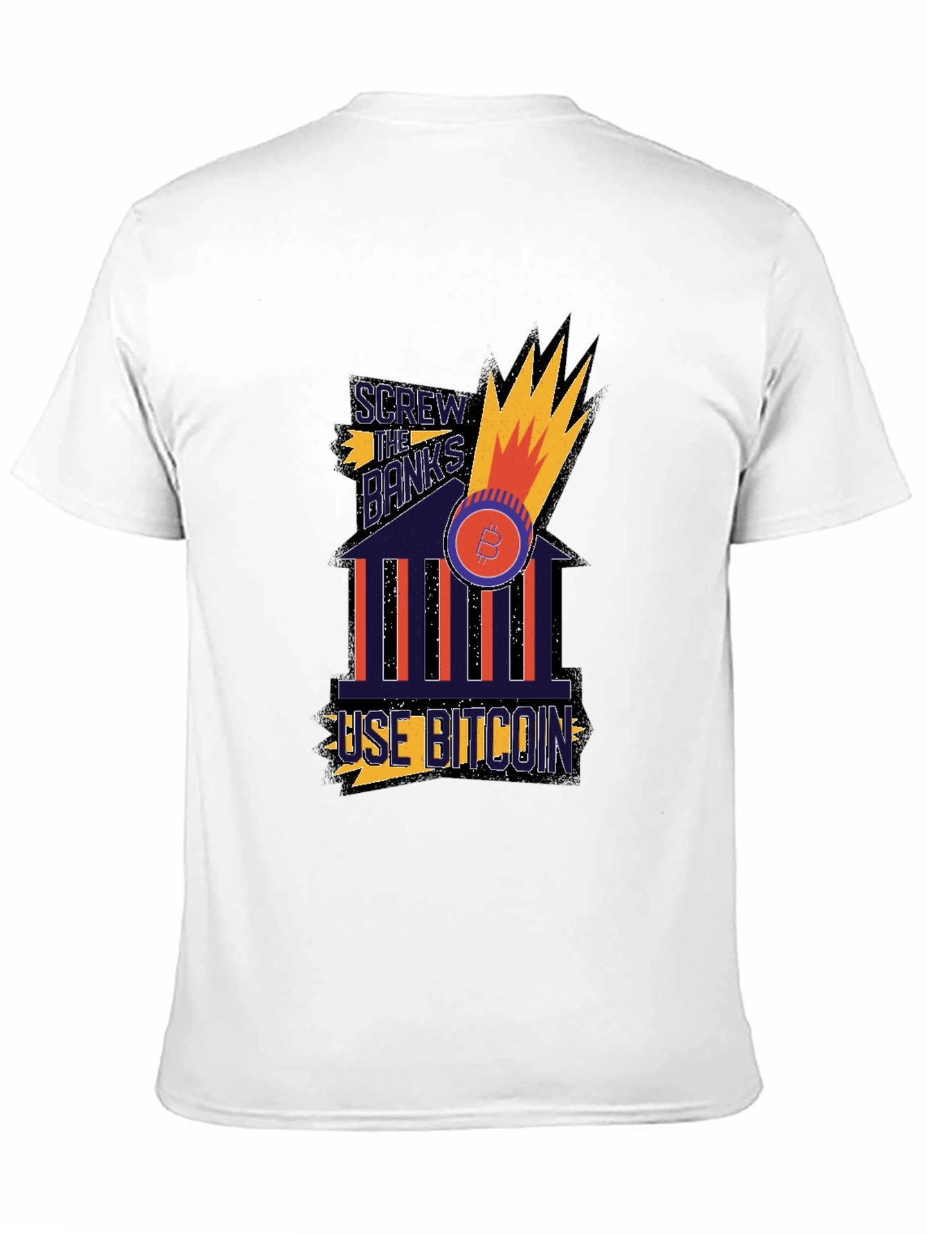Bitcoin T-Shirt - Screw the Banks Use Bitcoin