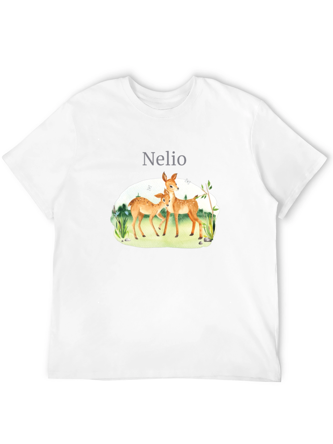 Nature Deer Graphic Tee - Soft Cotton Blend
