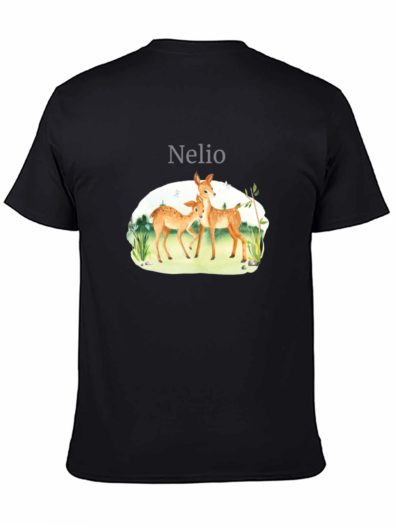 Nature Deer Graphic Tee - Soft Cotton Blend