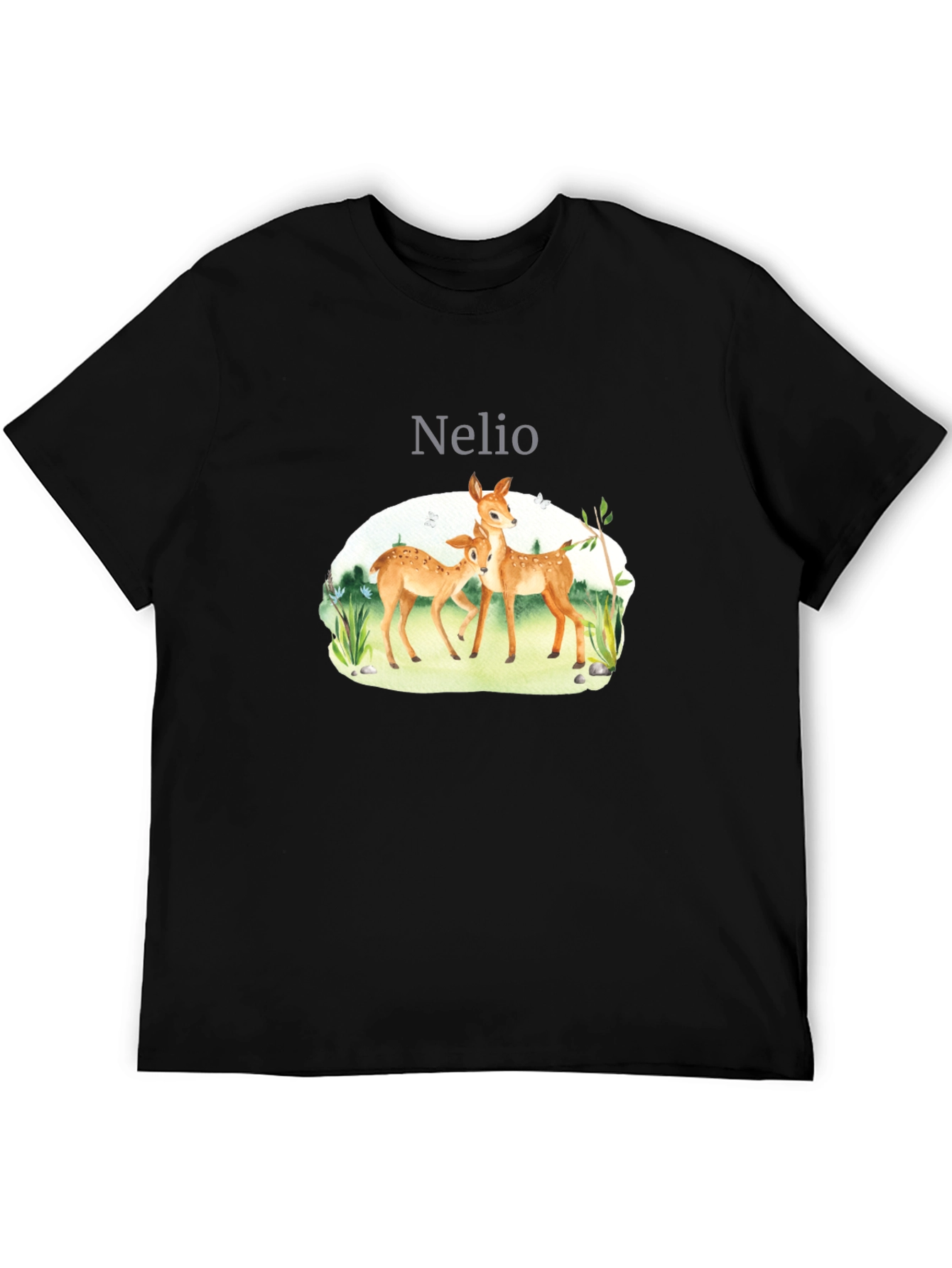 Nature Deer Graphic Tee - Soft Cotton Blend
