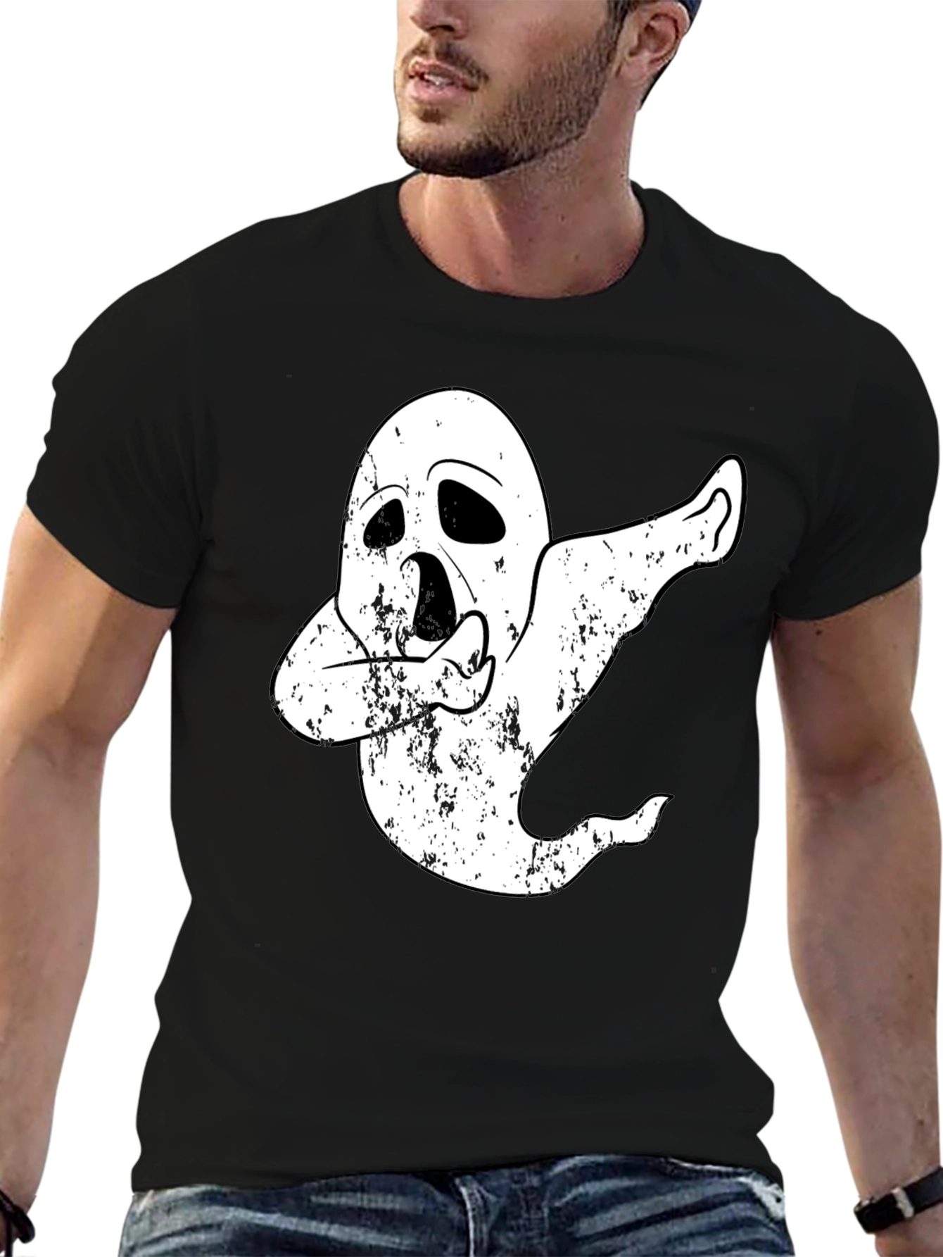 Dabbing Ghost T-Shirt - Halloween Costume Tee