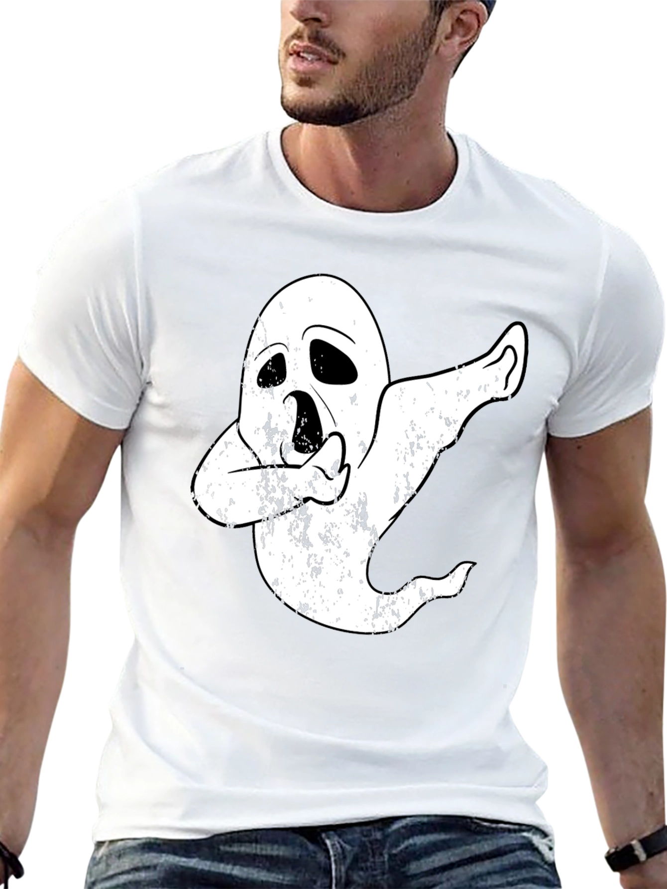 Dabbing Ghost T-Shirt - Halloween Costume Tee