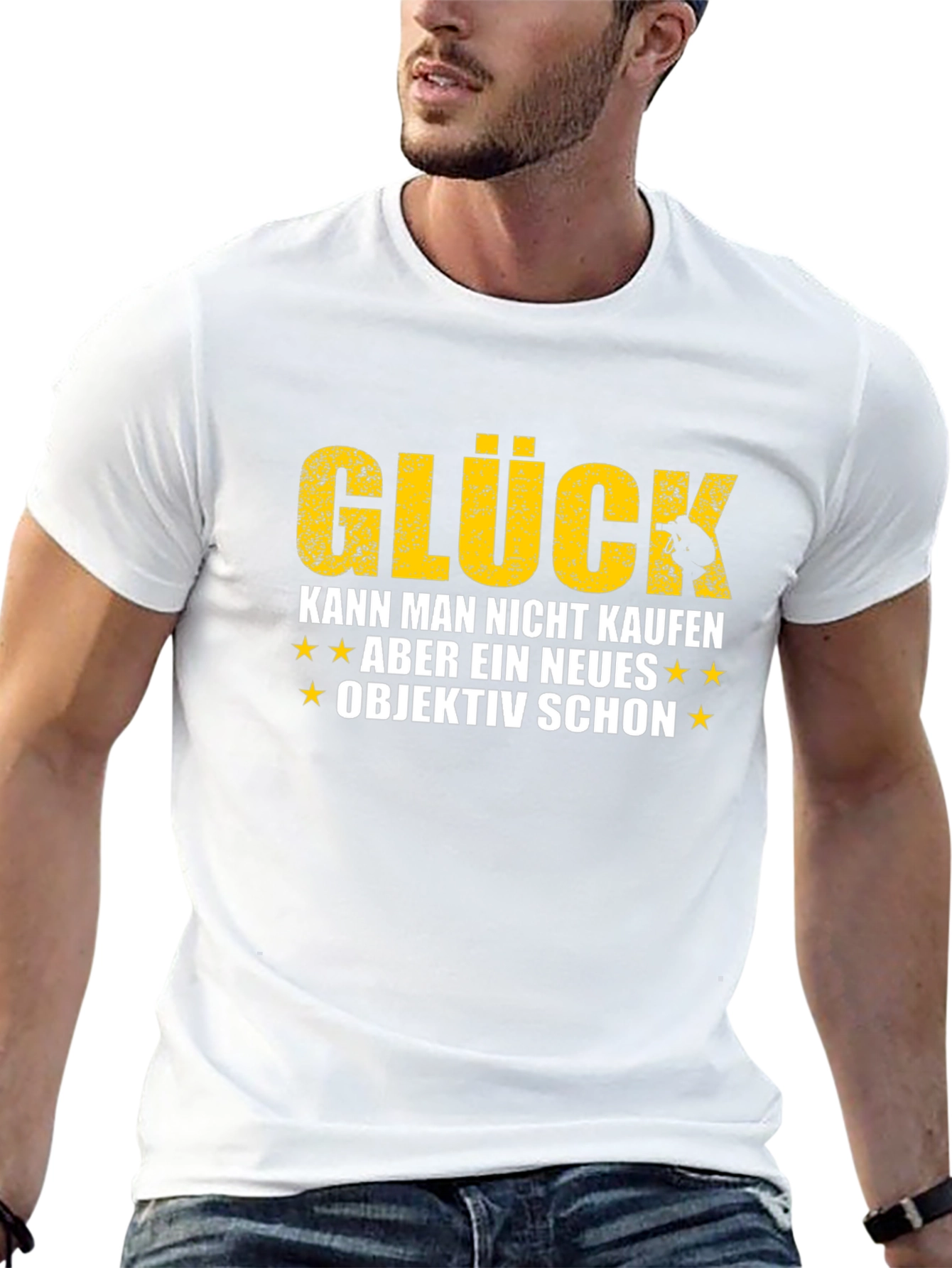 Gluck T-Shirt - Happiness Photo Quote - Photographer Gift
