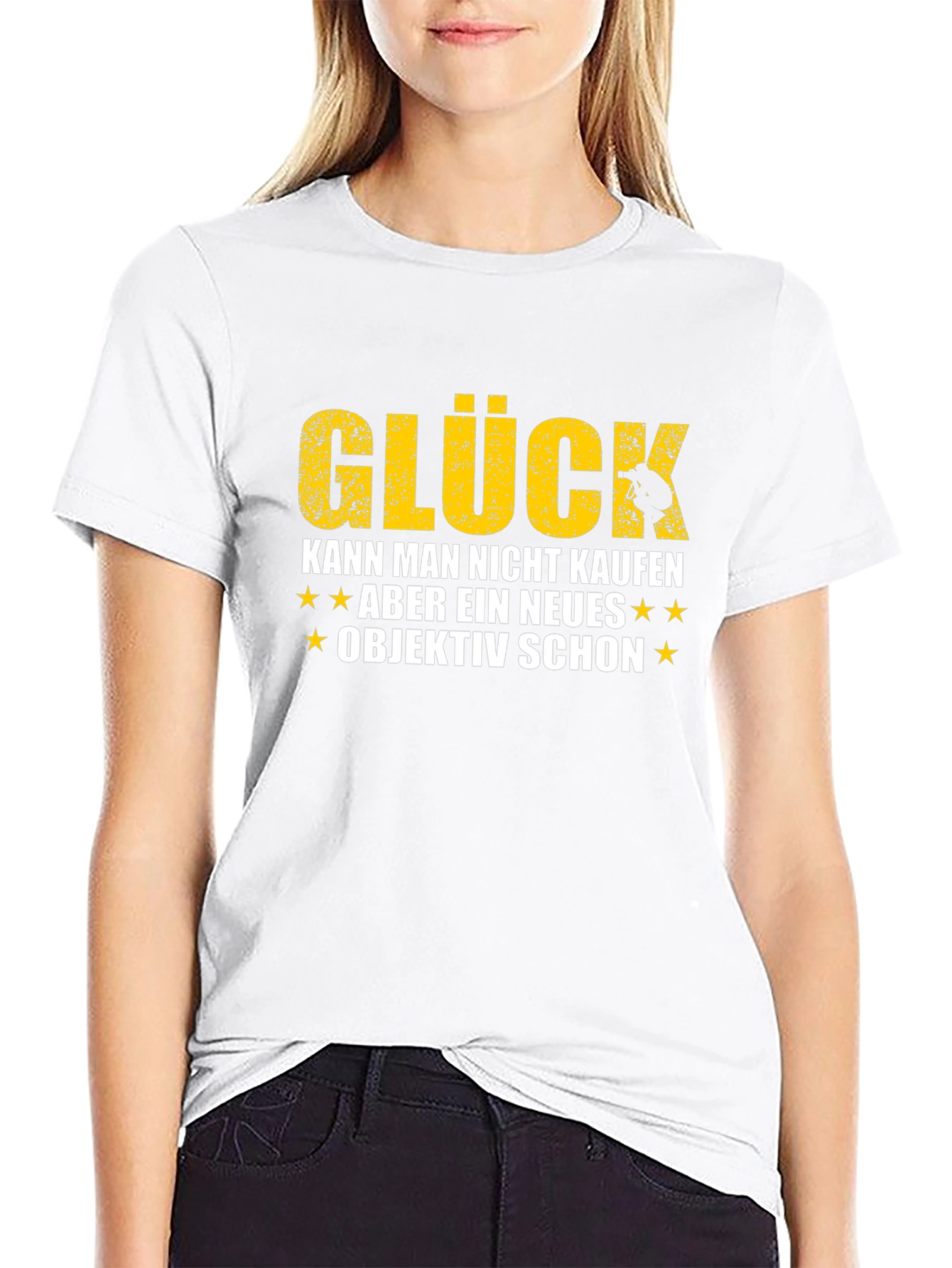 Gluck T-Shirt - Happiness Photo Quote - Photographer Gift