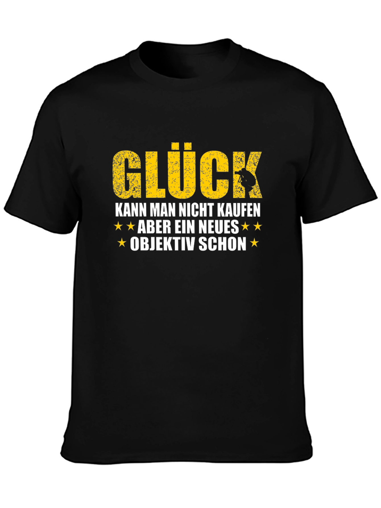 Gluck T-Shirt - Happiness Photo Quote - Photographer Gift