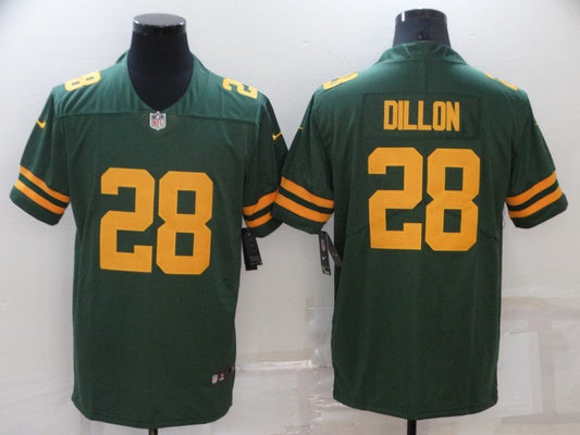Men's Green Bay Packers AJ Dillon #28 Green Game Player Jerseys