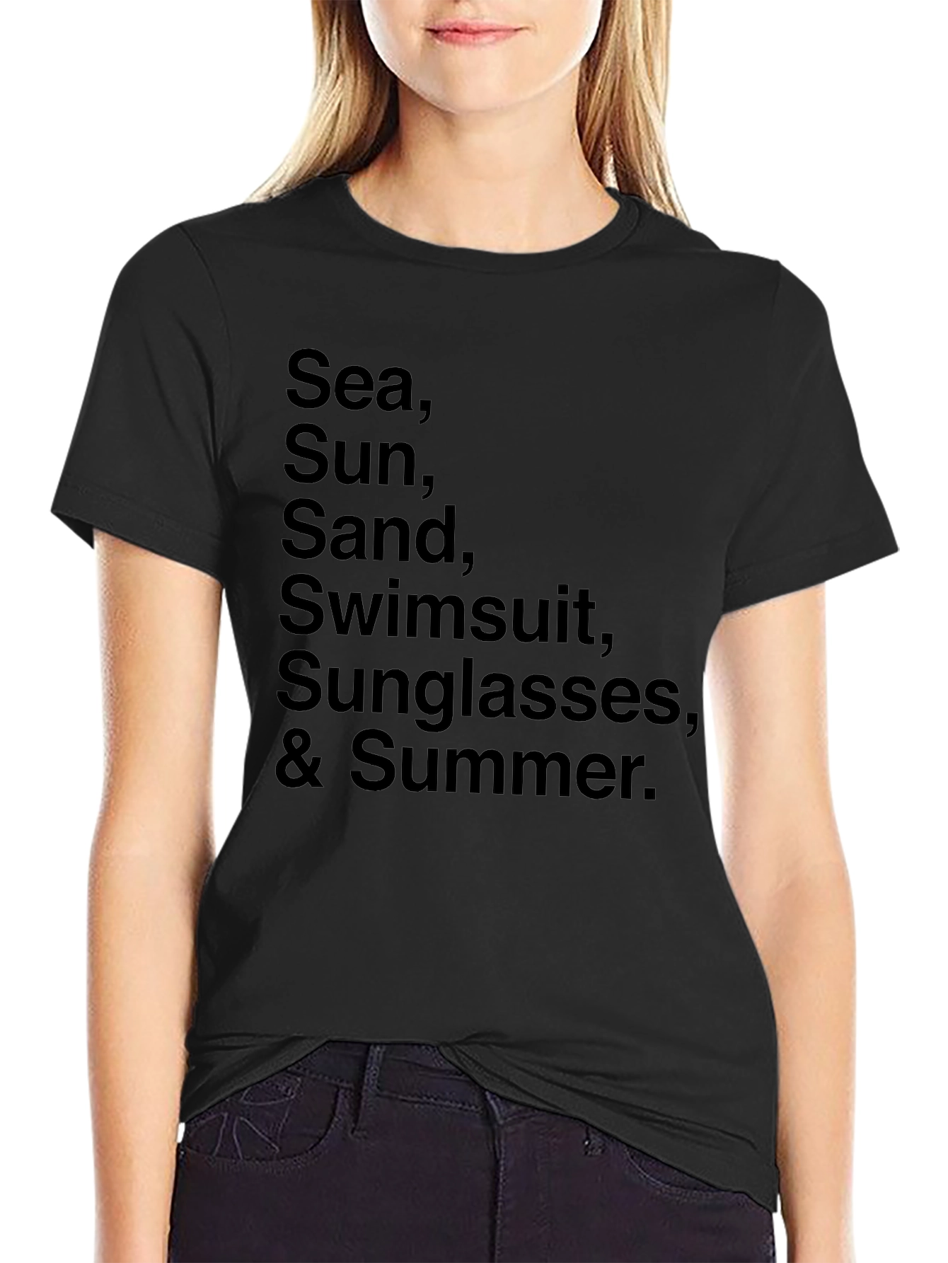 Summer Essentials Black T-Shirt