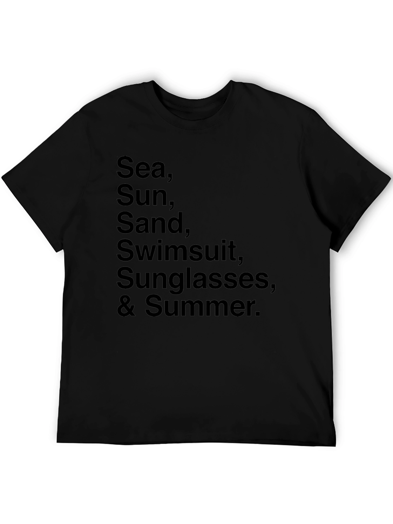 Summer Essentials Black T-Shirt