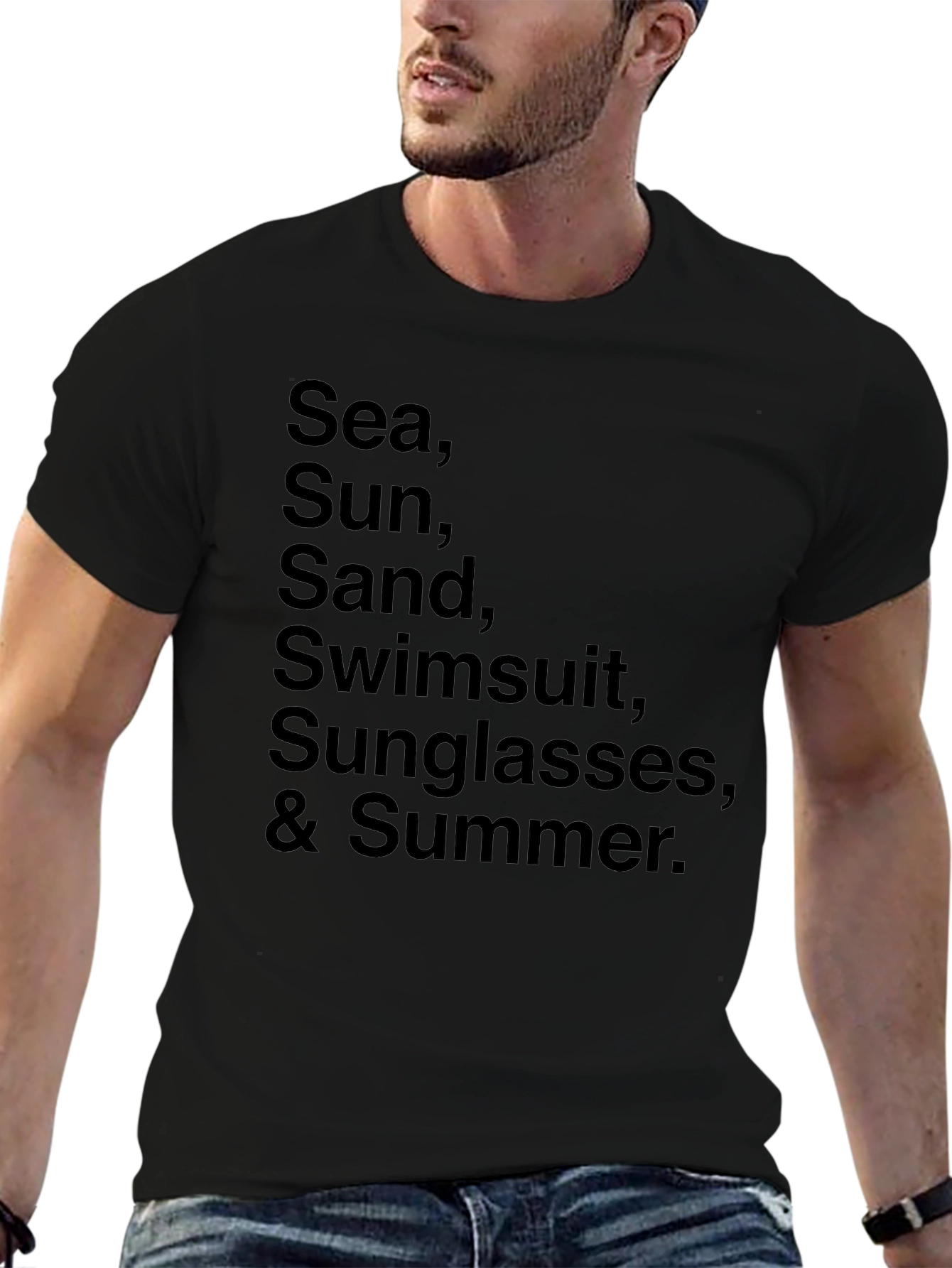 Summer Essentials Black T-Shirt