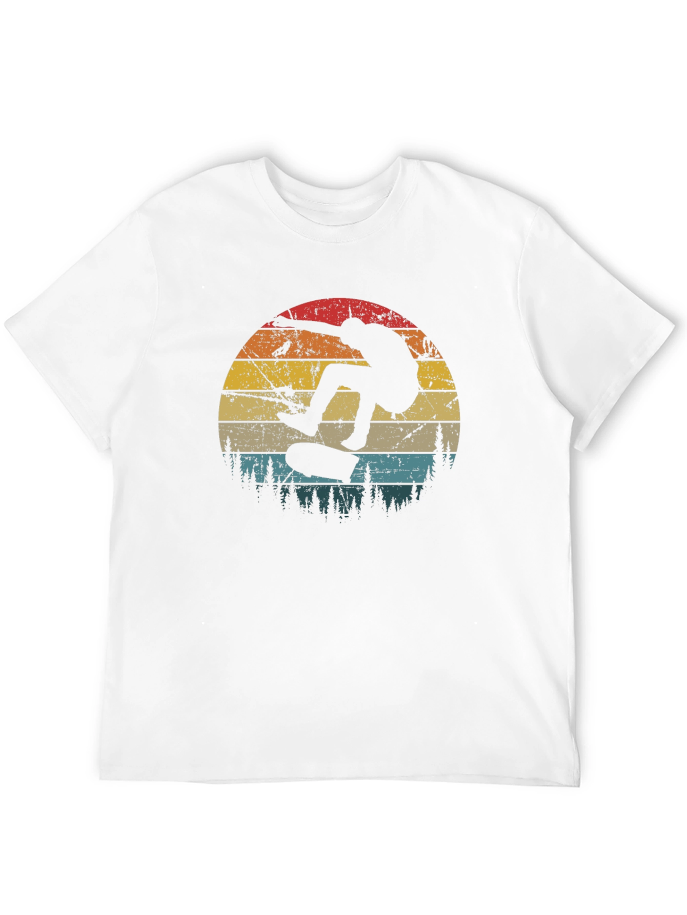 Skateboarding Sunset Graphic Tee - Retro Style