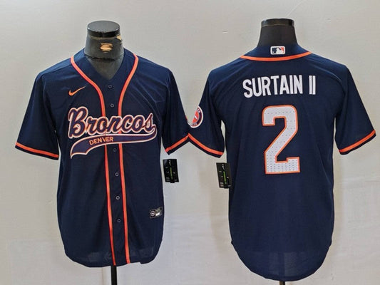 Men's Denver Broncos Patrick Surtain II #2 Navy Player Jerseys