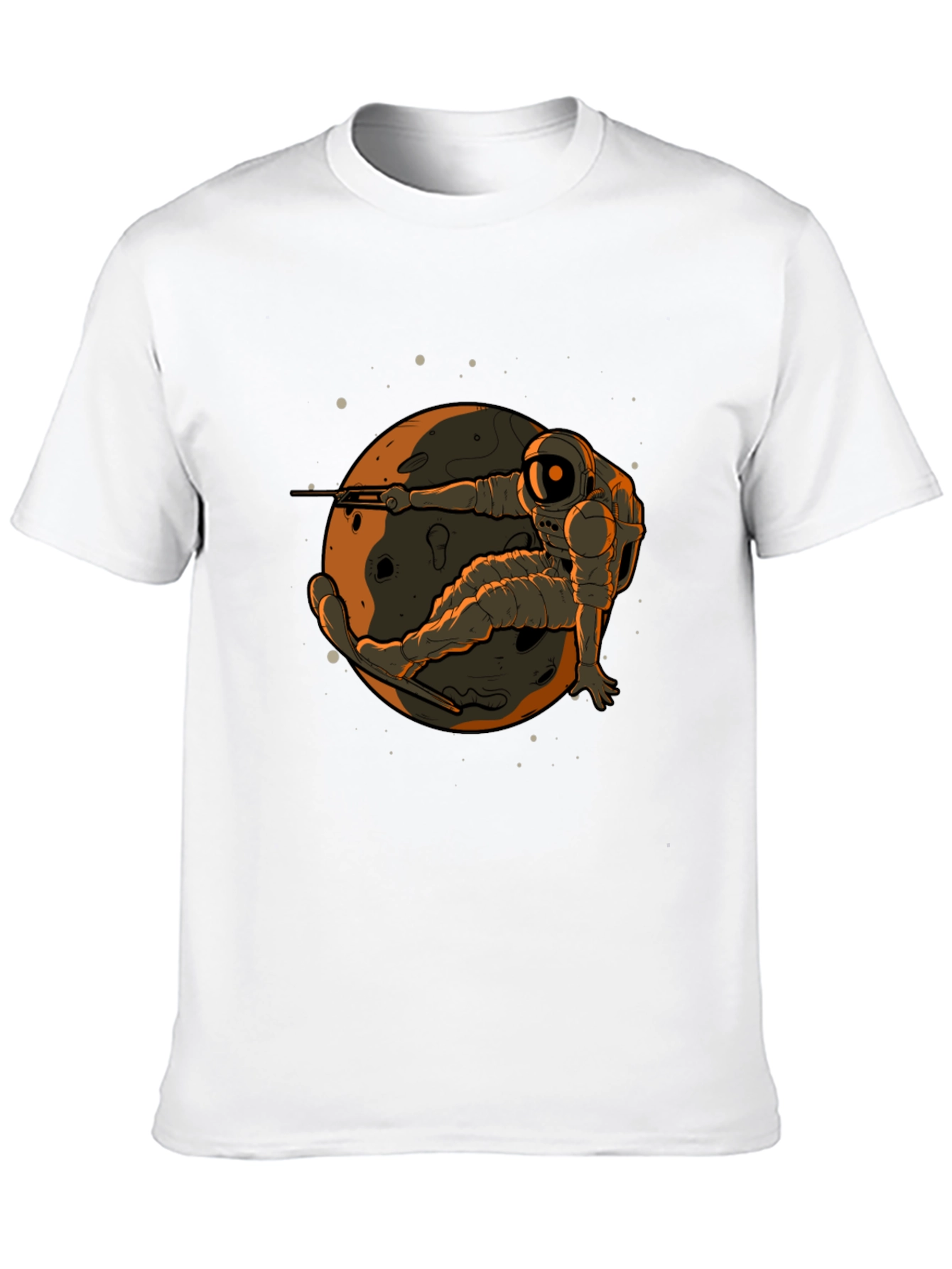 Astronaut Skateboard T-Shirt - Stylish Graphic Tee