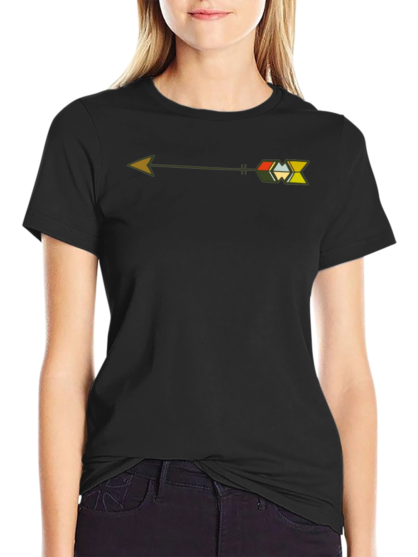 Tribal Arrow Graphic T-Shirt - Casual Style