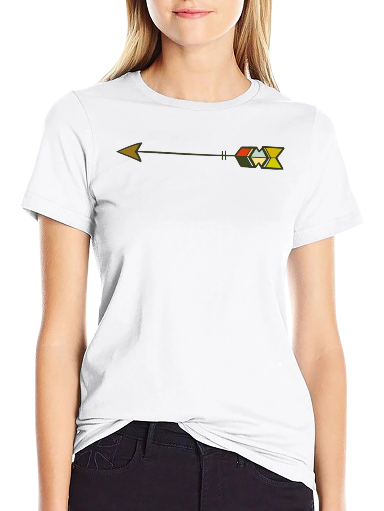 Tribal Arrow Graphic T-Shirt - Casual Style
