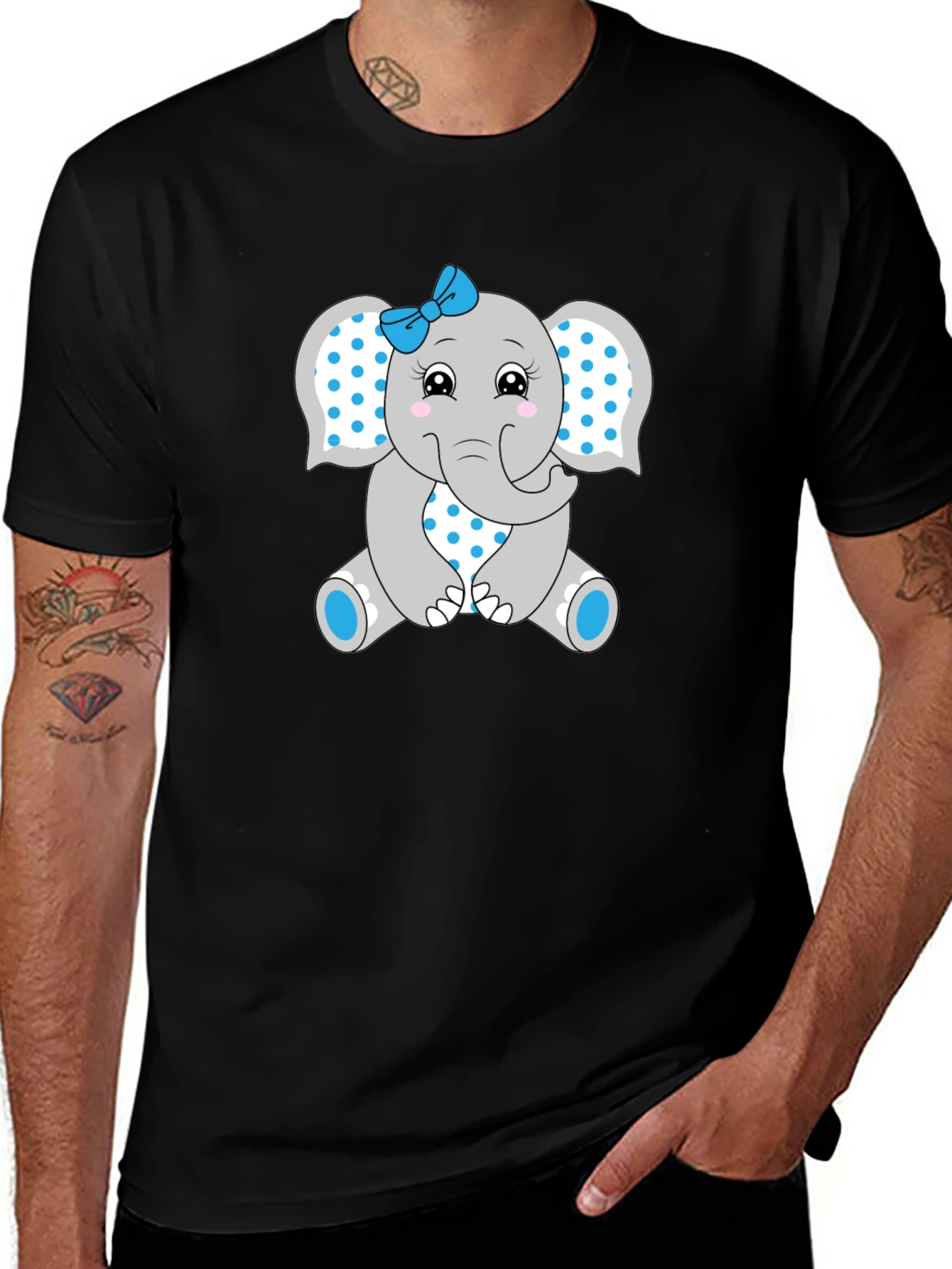 Cute Elephant Graphic Tee