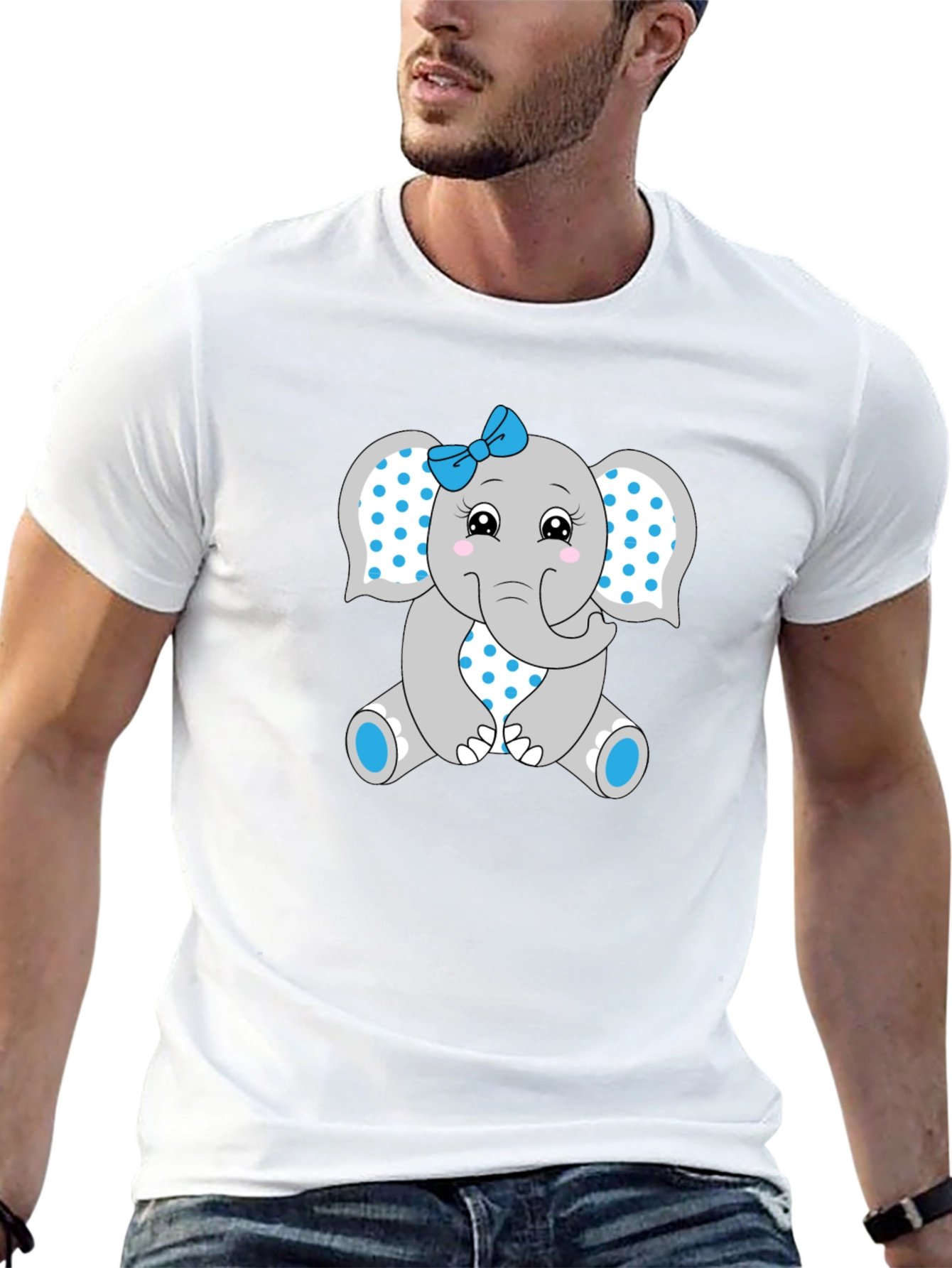 Cute Elephant Graphic Tee