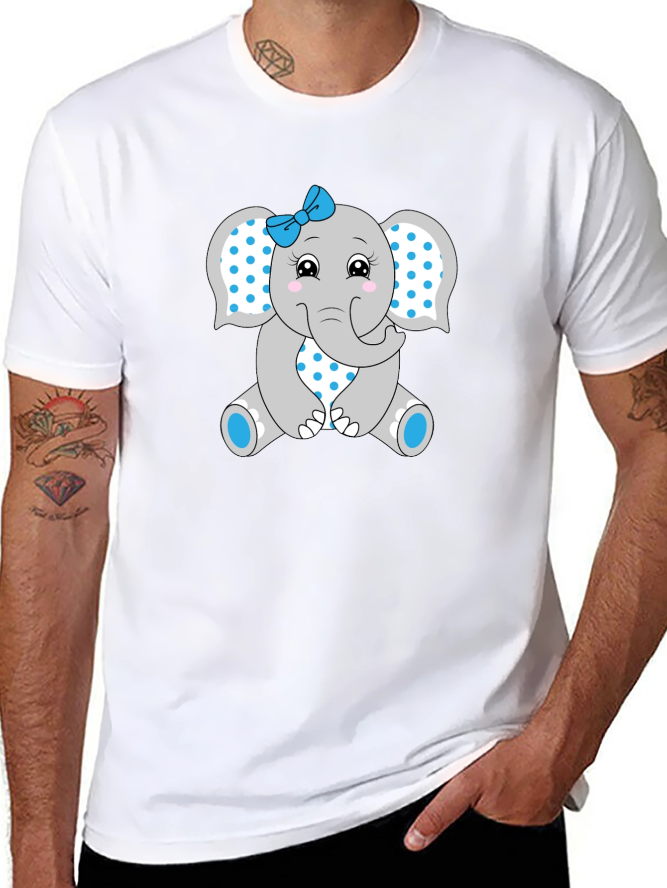 Cute Elephant Graphic Tee