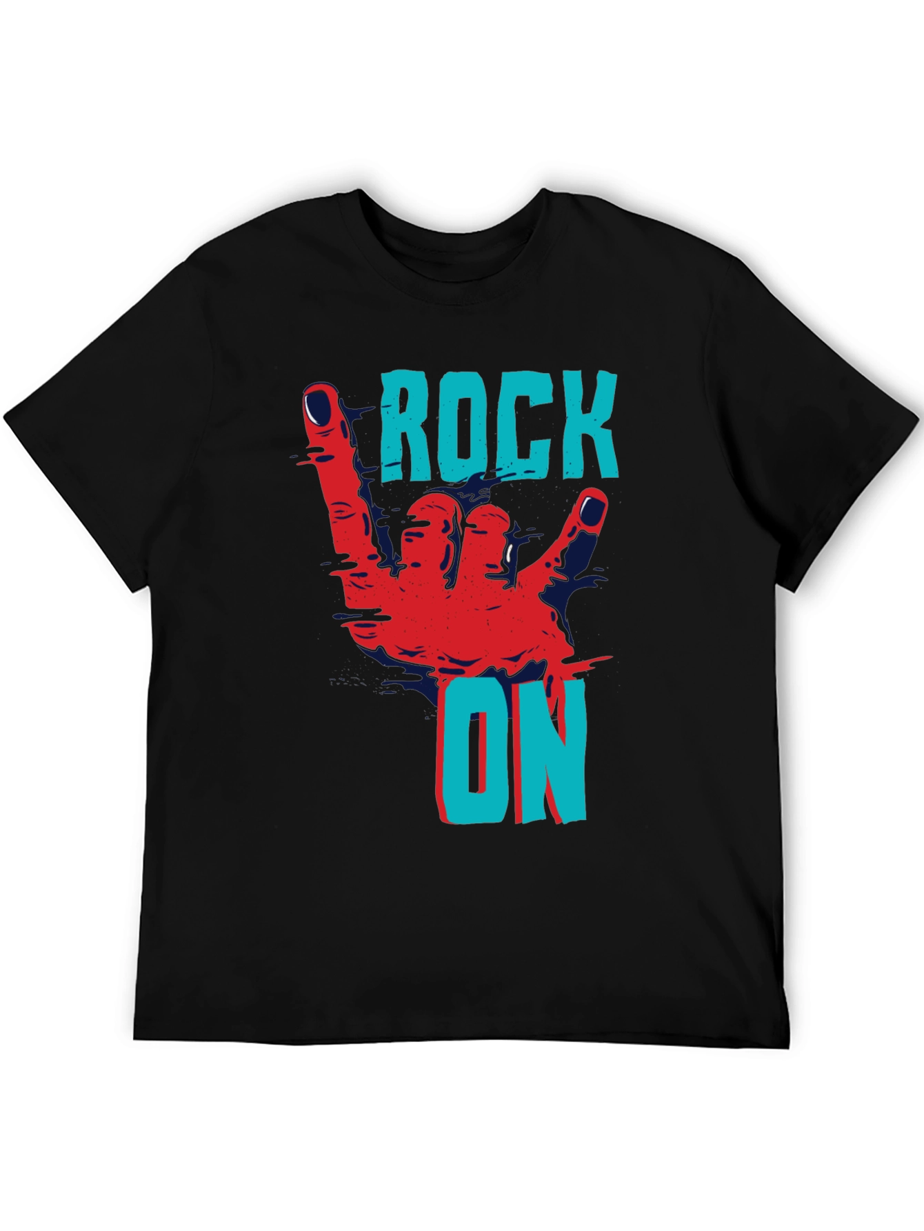 Rock On Graphic Tee - Black