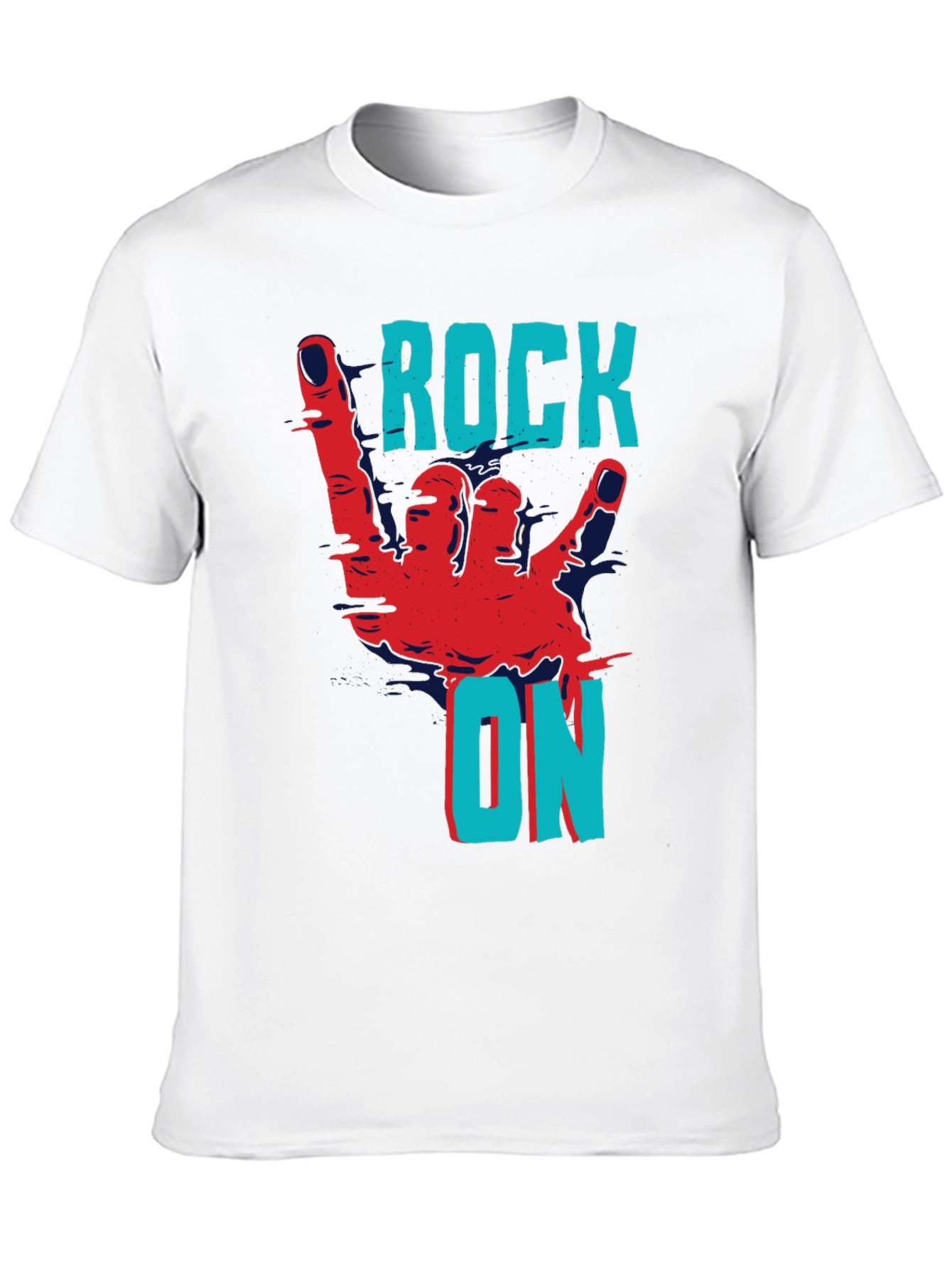 Rock On Graphic Tee - Black