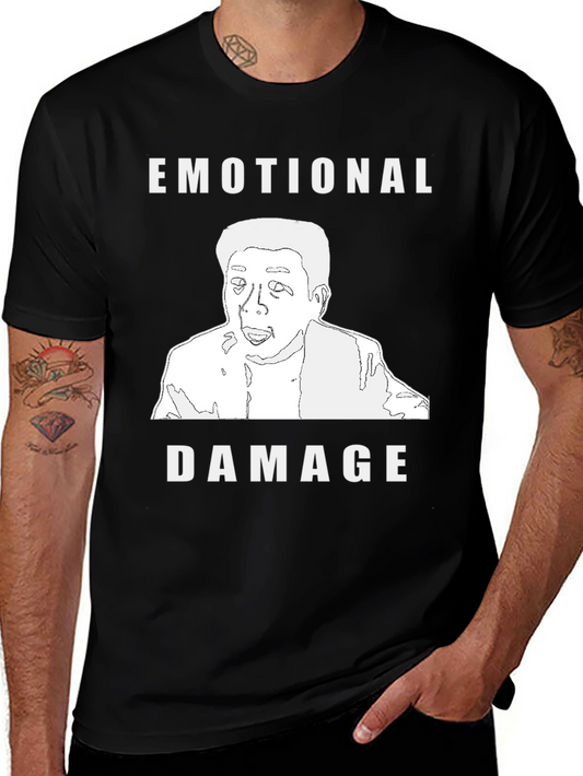 Emotional Damage Graphic T-Shirt - Black