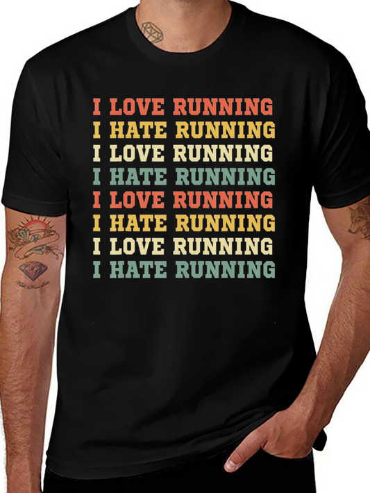 Funny Running T-Shirt - Love/Hate Design