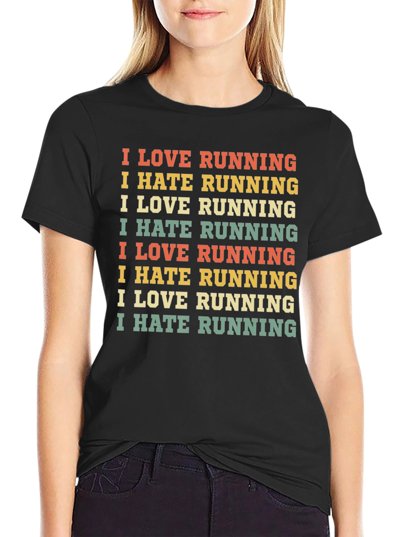 Funny Running T-Shirt - Love/Hate Design