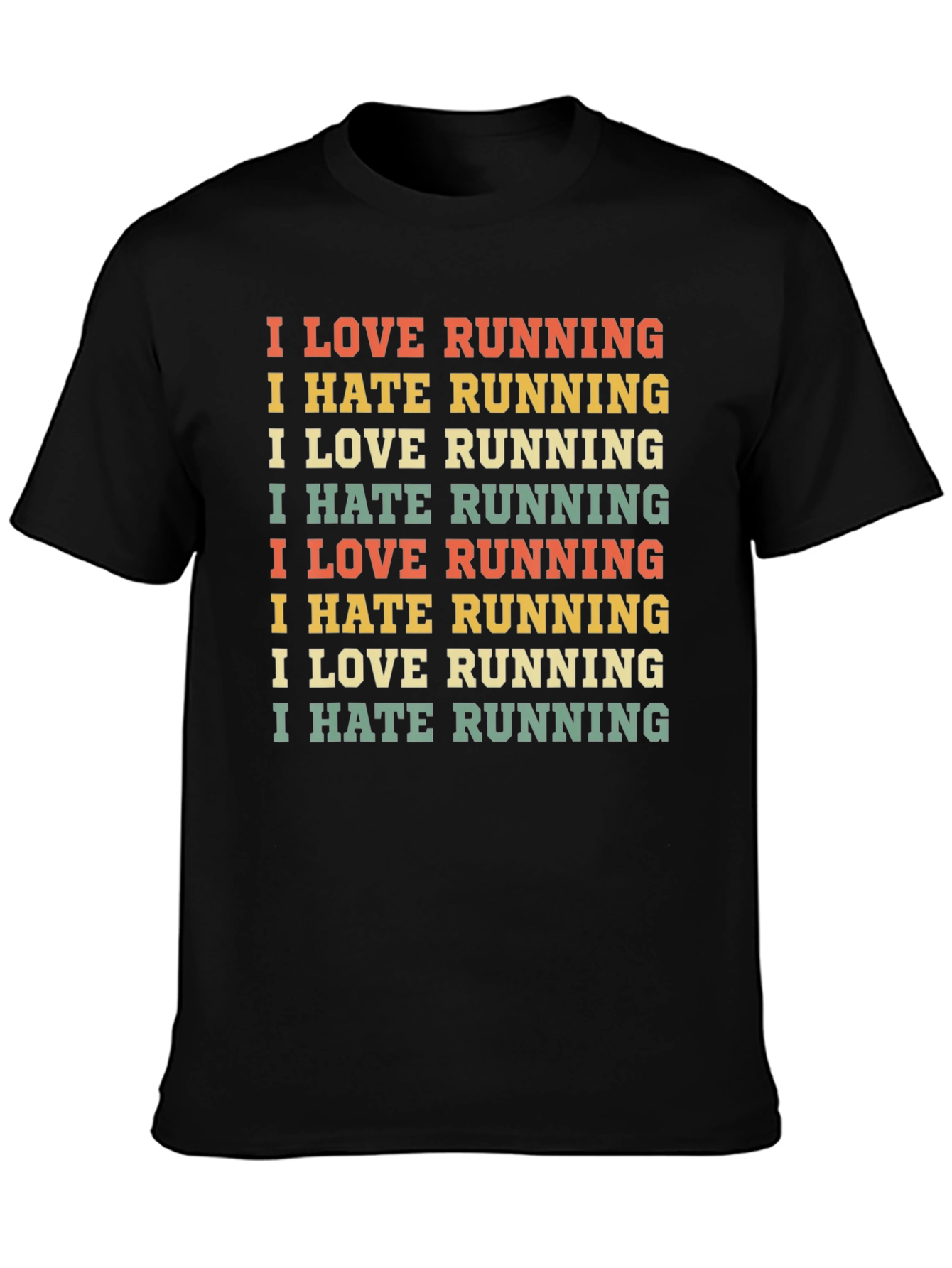 Funny Running T-Shirt - Love/Hate Design