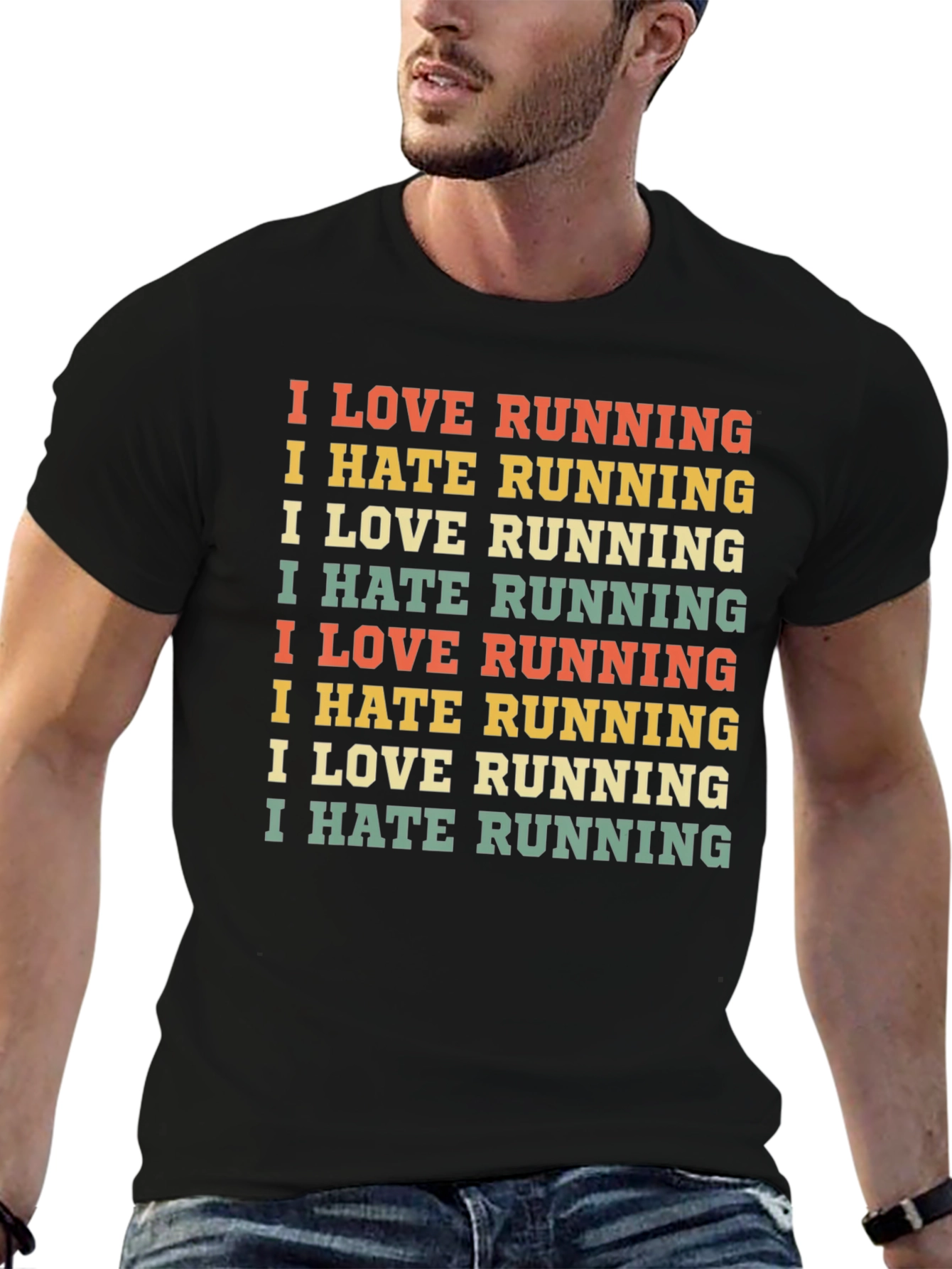 Funny Running T-Shirt - Love/Hate Design