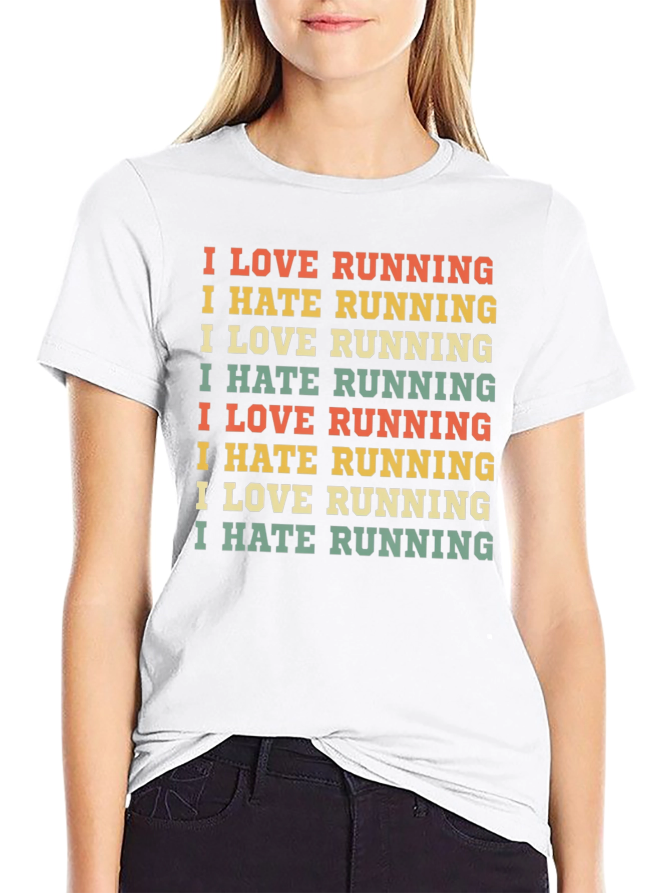 Funny Running T-Shirt - Love/Hate Design