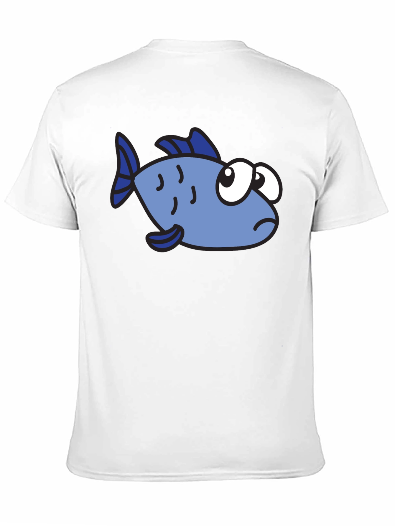 Cartoon Fish Graphic T-Shirt