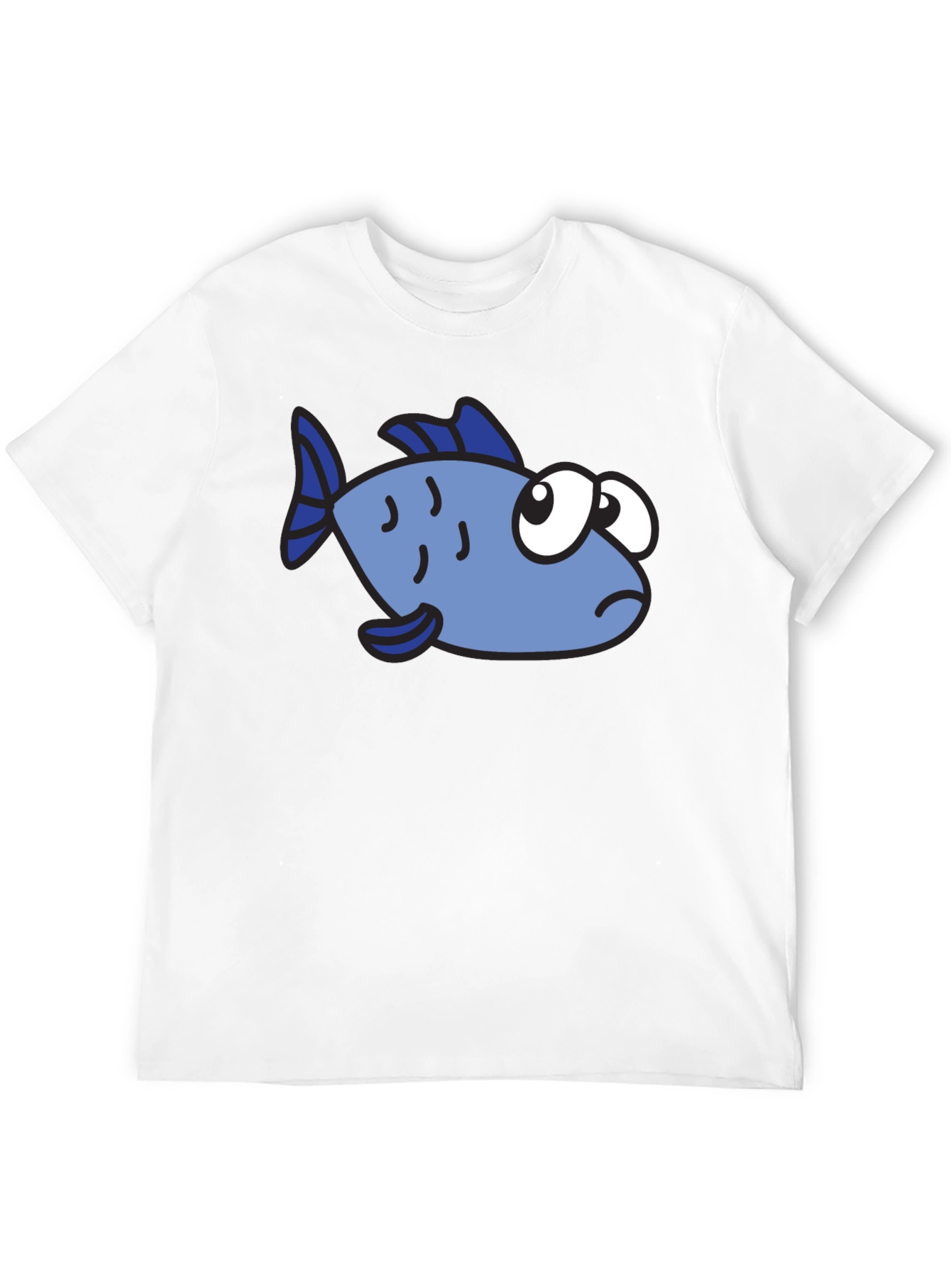 Cartoon Fish Graphic T-Shirt