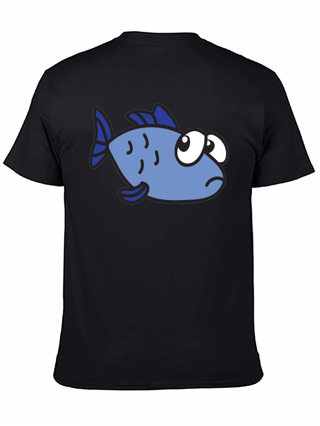 Cartoon Fish Graphic T-Shirt