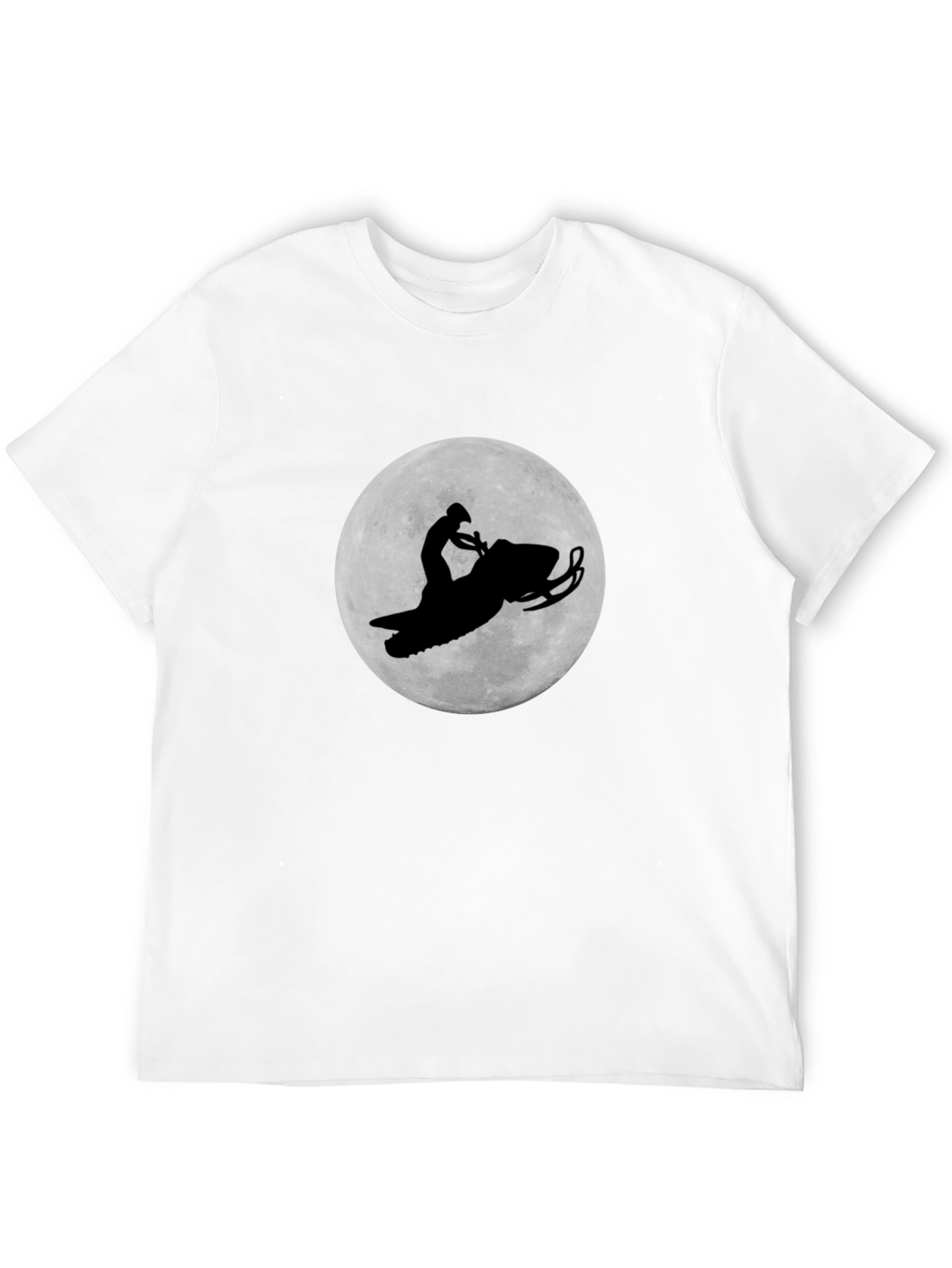 Snowmobile Rider Black Graphic Tee