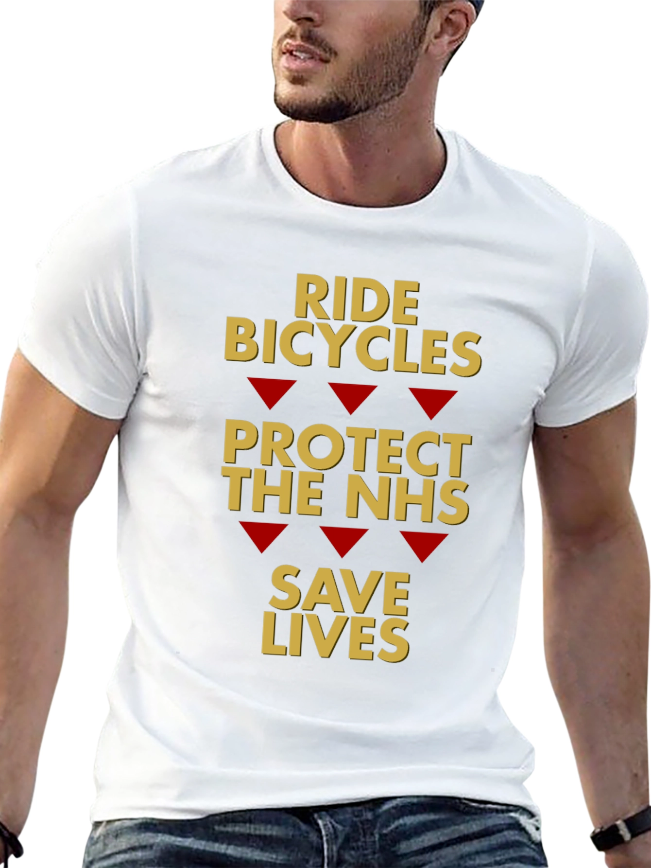 Ride Bicycles Protect NHS Save Lives T-Shirt