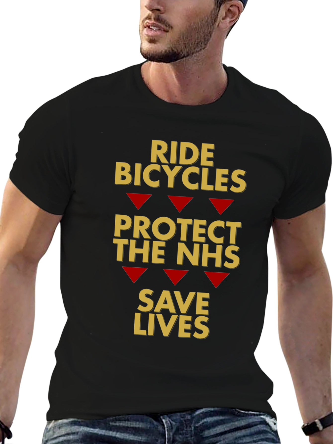 Ride Bicycles Protect NHS Save Lives T-Shirt