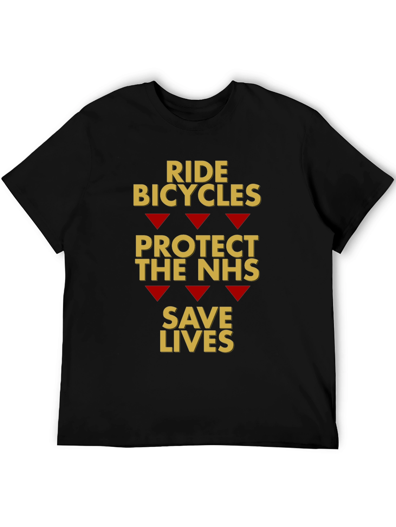 Ride Bicycles Protect NHS Save Lives T-Shirt