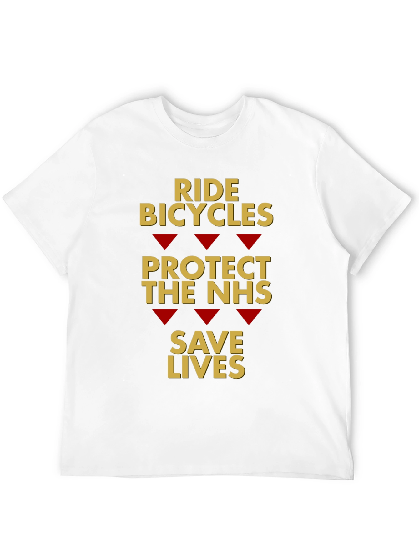 Ride Bicycles Protect NHS Save Lives T-Shirt