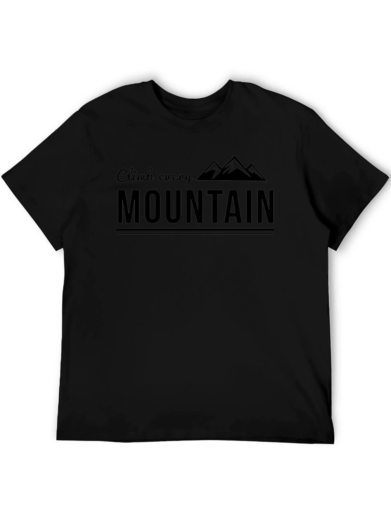 Climb Every Mountain T-Shirt - Black