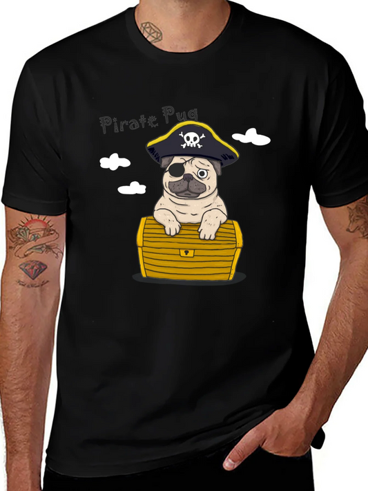 Pirate Pug Graphic Tee