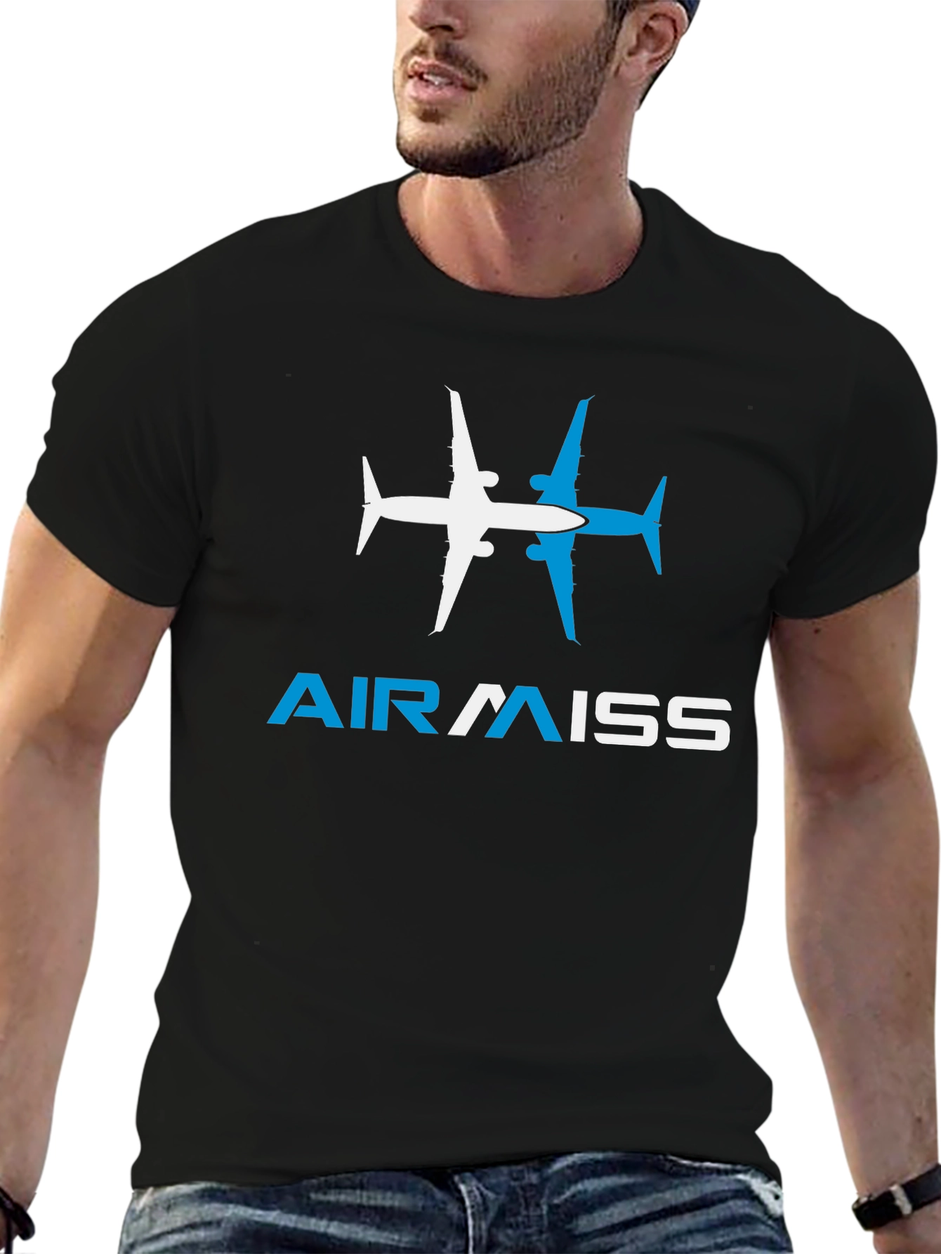 AirMiss Airplane Graphic T-Shirt