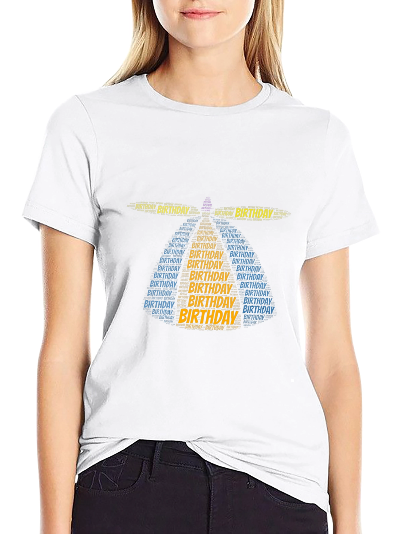 Birthday Word Art T-Shirt